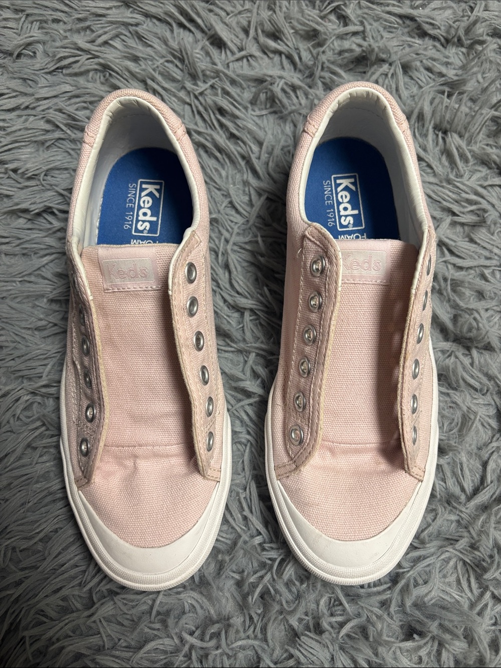Keds Light Pink Y2K Canvas Sneakers